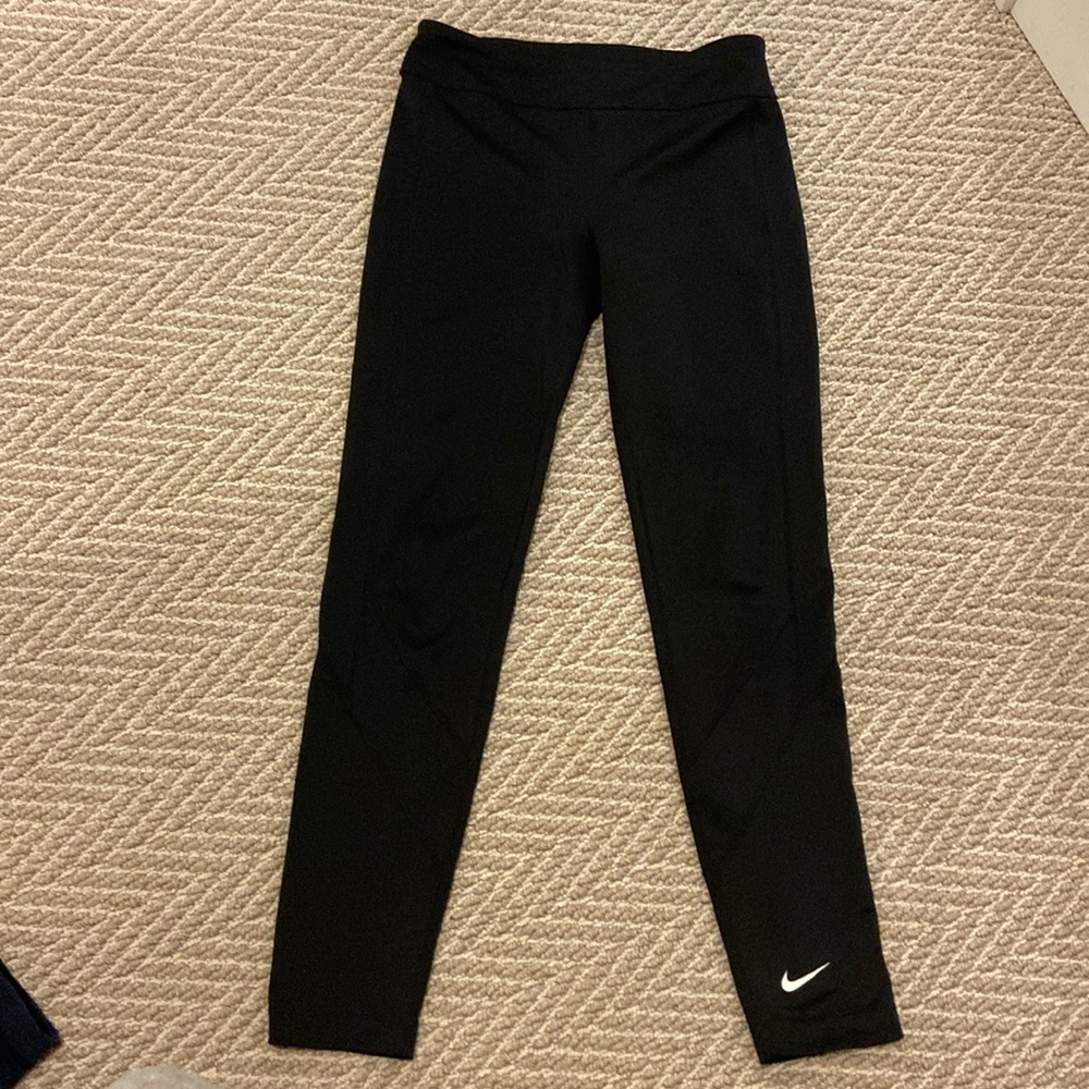 Nike Girls High Waisted Black Leggings
